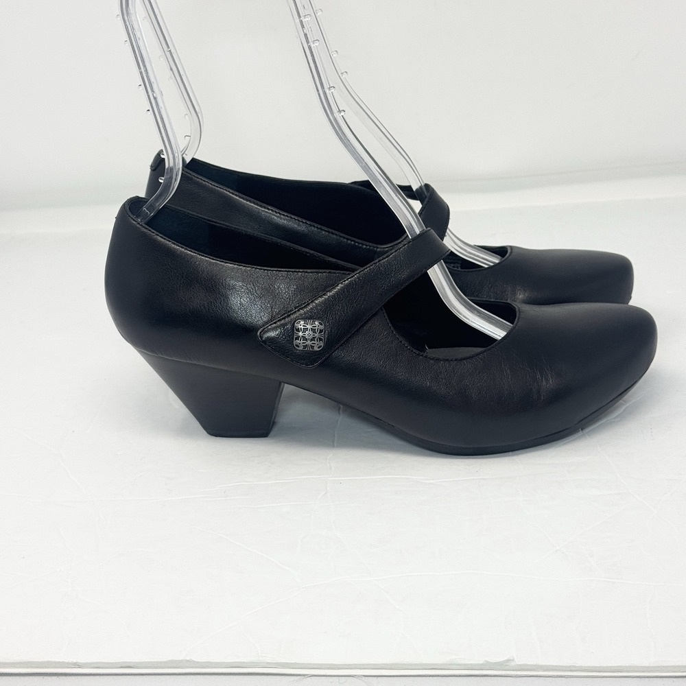 Dansko Betty Mary Jane Shoes Women's Size EU 41 US 11 Black Ankle Heel Pumps - Picture 2 of 10